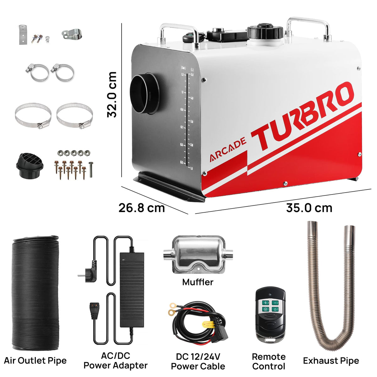 Arcade H8BP Diesel Heater - European version
