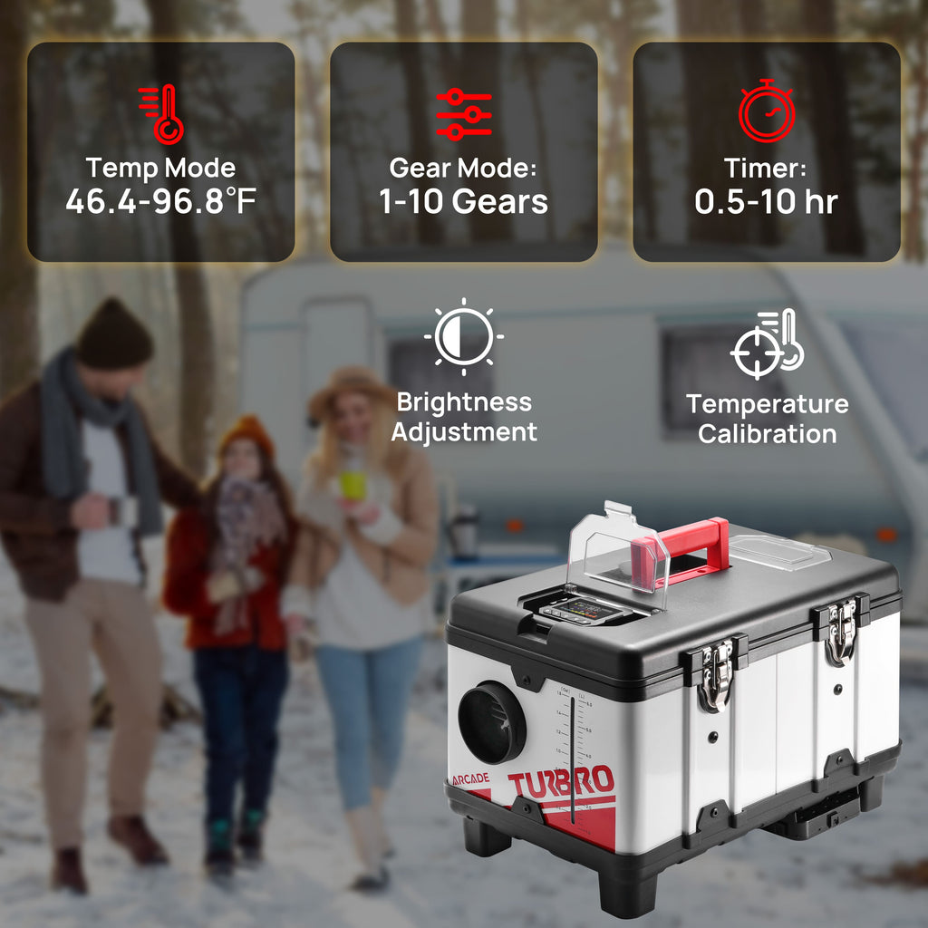 Arcade T8BP Diesel Heater, 9kW Triple Power, Toolbox Design