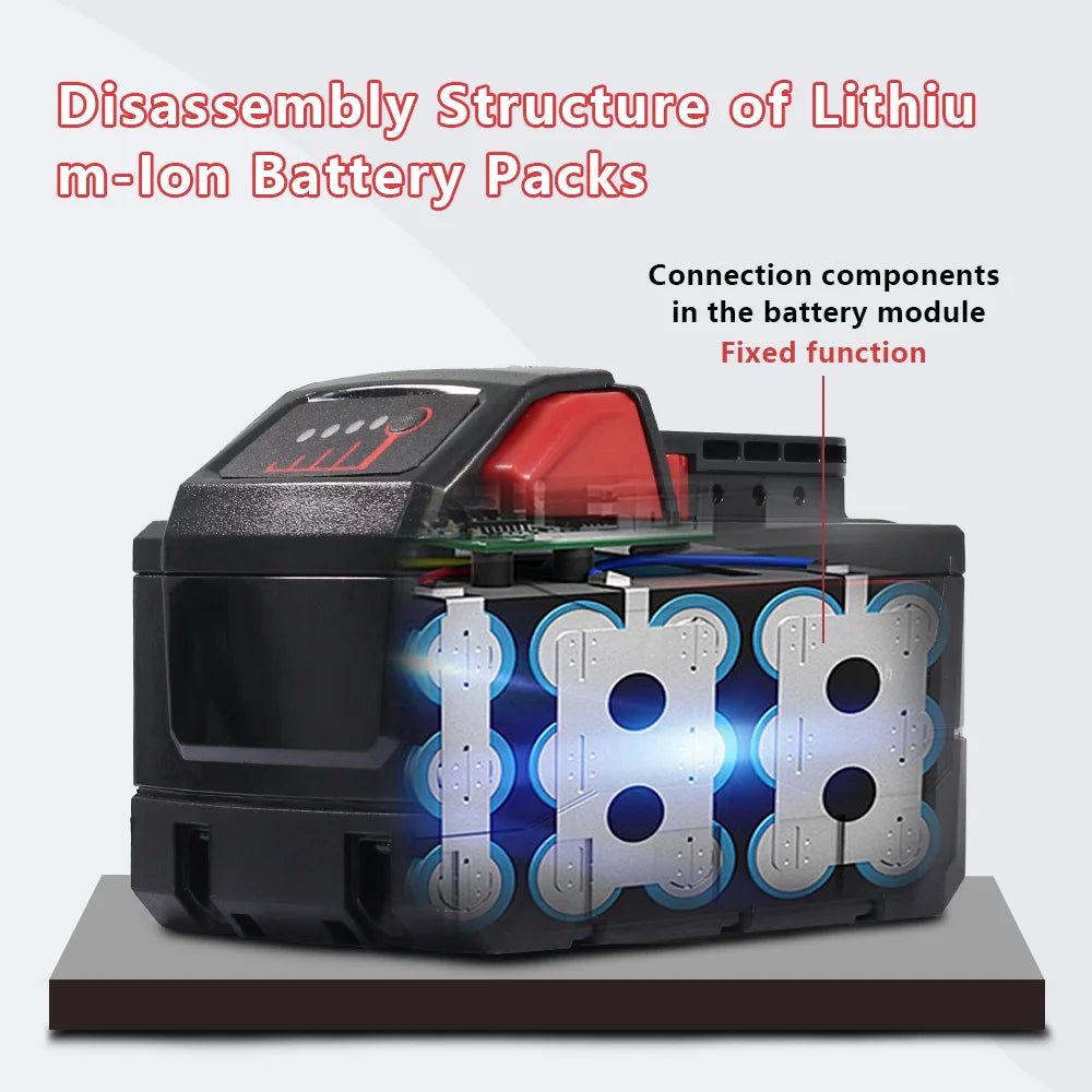 12.0Ah 18V Battery Replacement for Milwaukee M18 Tools, Compatible with 48-11-1850 48-11-1890, High Capacity Li-ion Battery