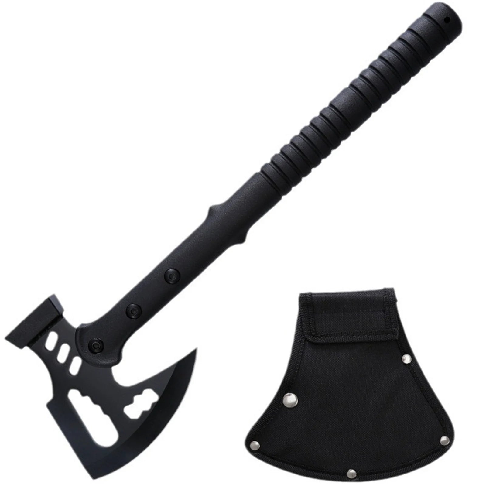 Camping Axe (Includes Sheath) | One-Piece Stainless Steel Survival Axe | Camping & Survival(17.3l Axe | Outdoor Axe & Hatchet Combo(17.3IN)