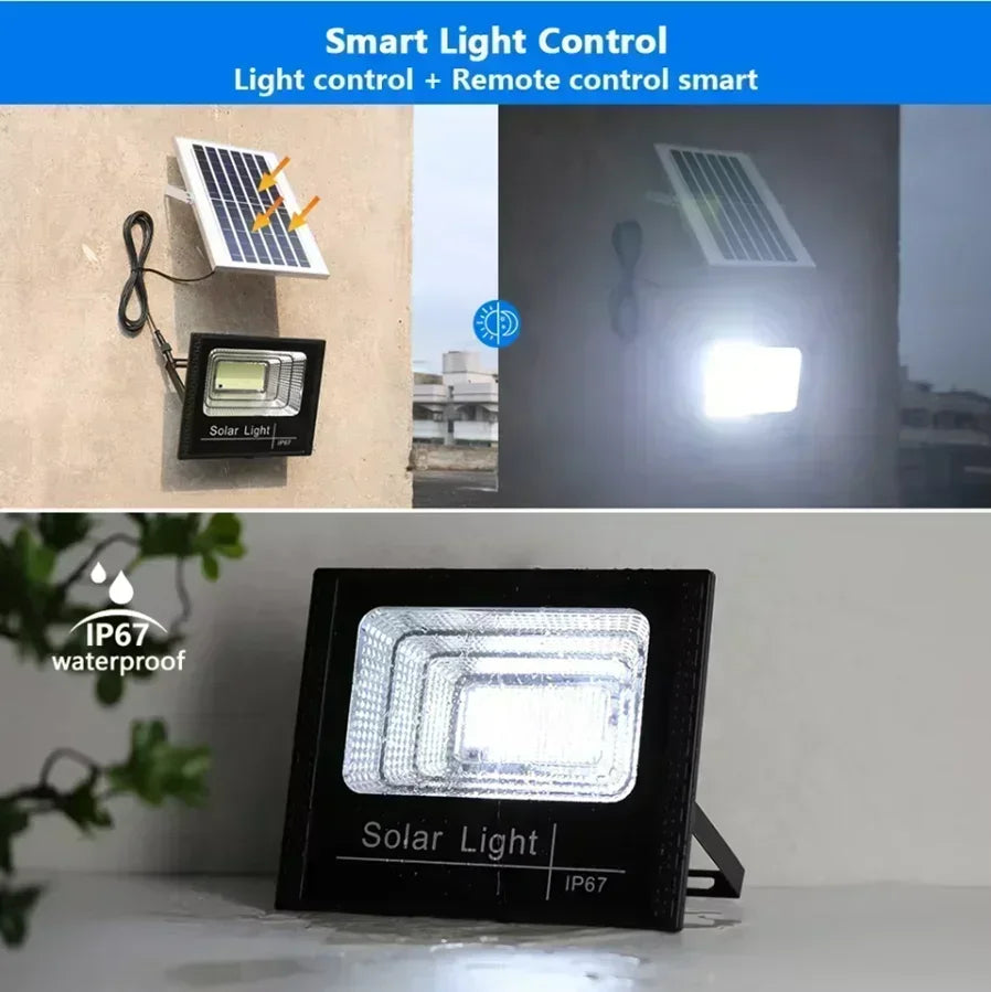 30W Led Solar Light High bright Flood Light Waterproof Outdoor Garden Wall Light with Aluminum Solar Panel For garden