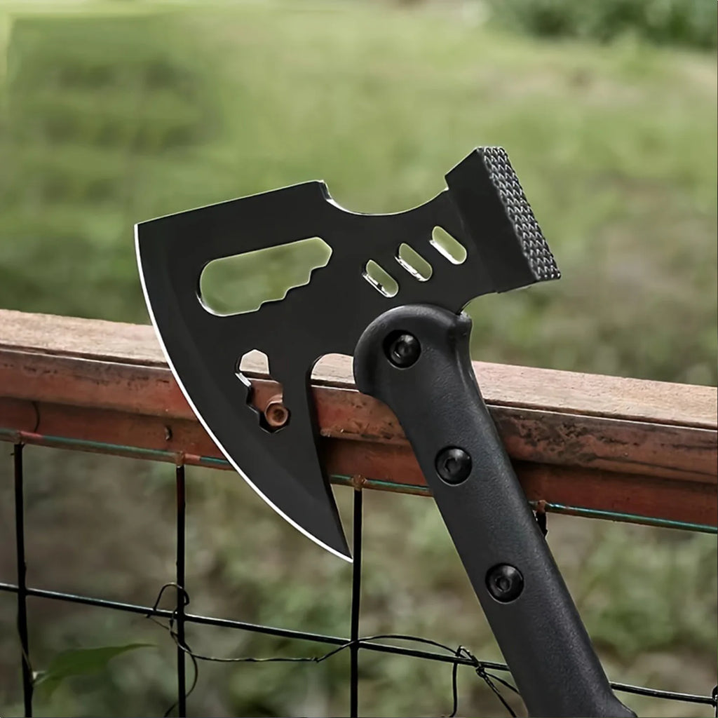 Camping Axe (Includes Sheath) | One-Piece Stainless Steel Survival Axe | Camping & Survival(17.3l Axe | Outdoor Axe & Hatchet Combo(17.3IN)
