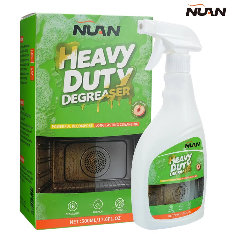 Kitchen Hood Grease Remover Cleaner Heavy Duty Degreaser Spray for Stove Oven Range Hood Cooktop Removes Oil Stains Fast