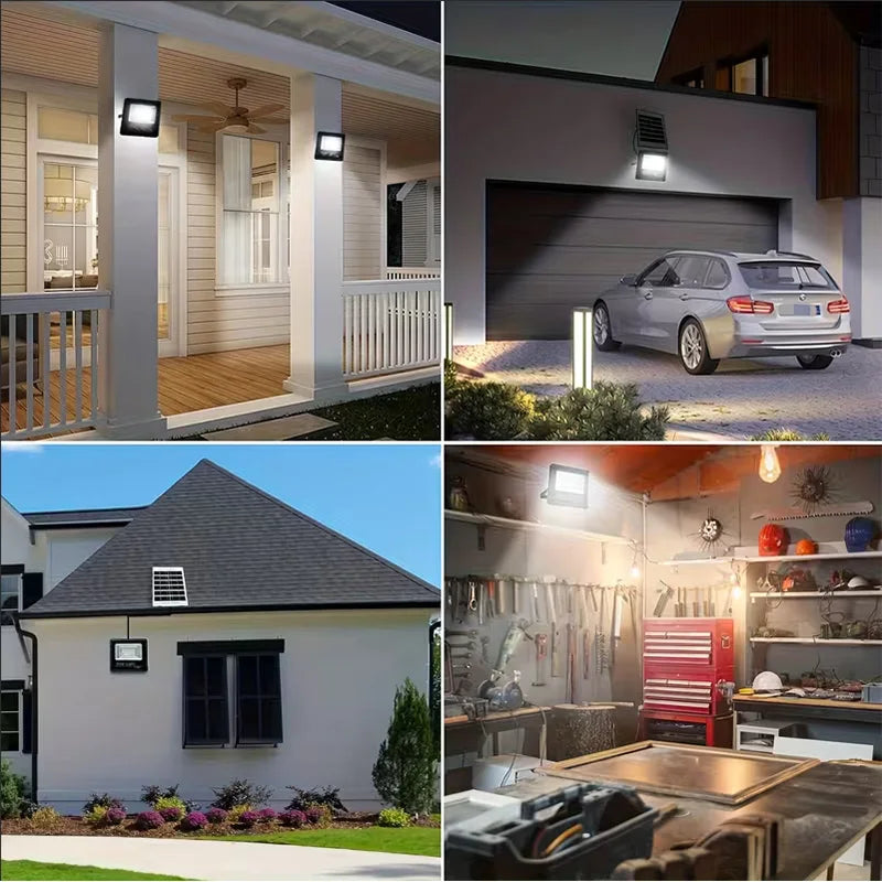 30W Led Solar Light High bright Flood Light Waterproof Outdoor Garden Wall Light with Aluminum Solar Panel For garden