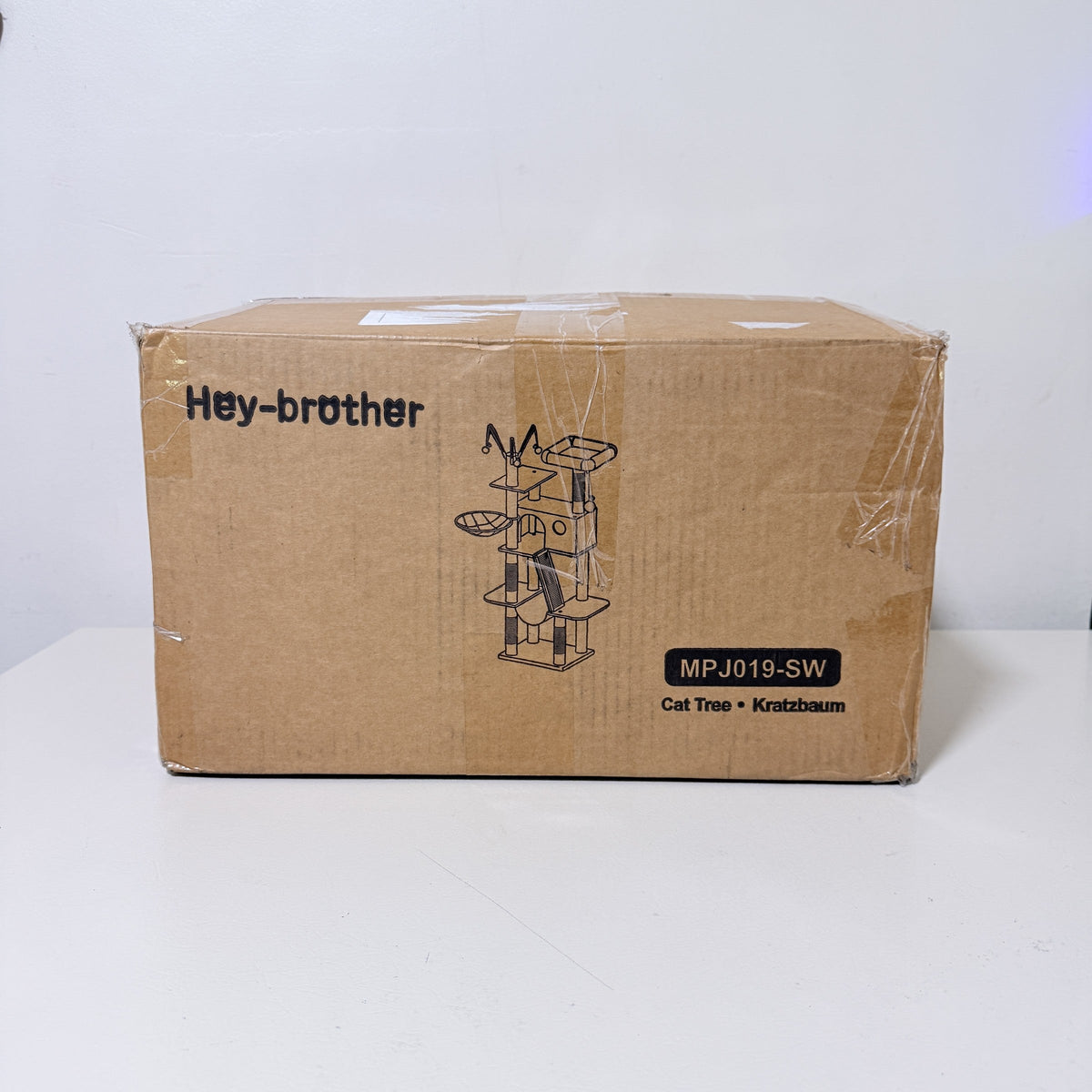 Hey-brother Cat Tree 53 in Tower Condo Hammock Sisal Scratching Post MPJ019-SW