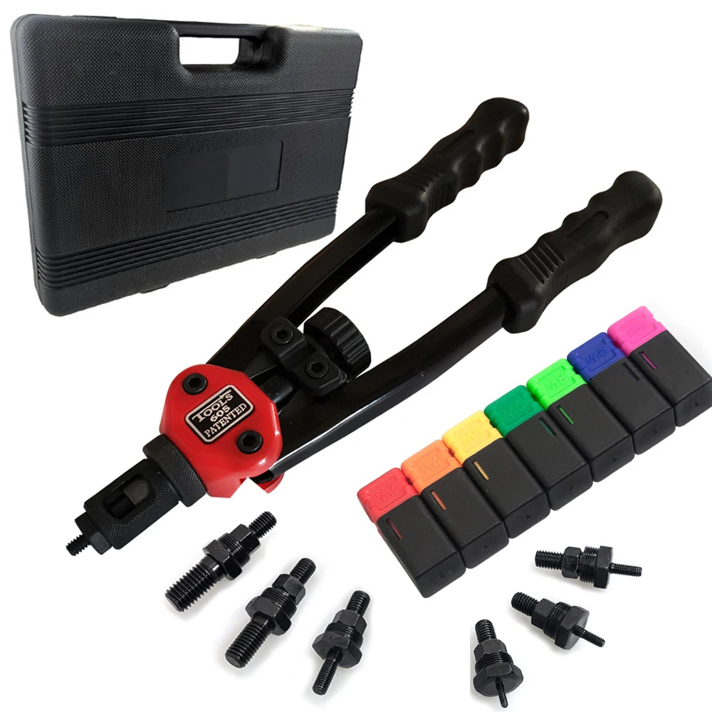 BT-605 Riveter Gun tool Hand Insert Rivet Nut Tool Manual Mandrels M3 M4 M5 M6 M8 M10 M12 HT2597