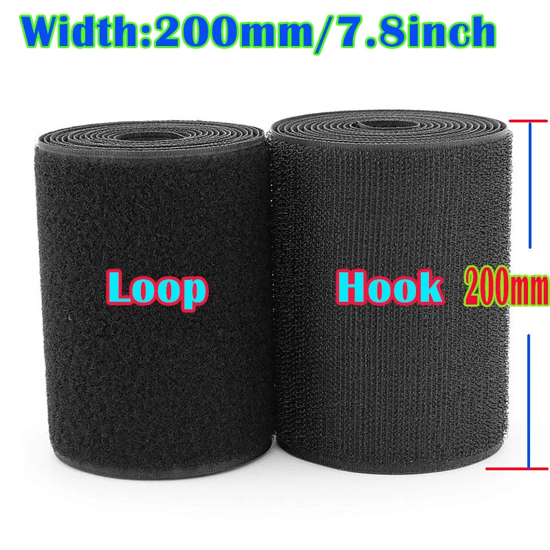 200 mm Width  no adhesive hook loop fastener tape sewing magic tape stickers sewing accessories strap clothing high quality DIY