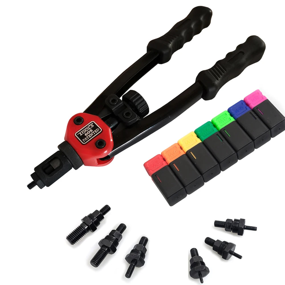 BT-605 Riveter Gun tool Hand Insert Rivet Nut Tool Manual Mandrels M3 M4 M5 M6 M8 M10 M12 HT2597