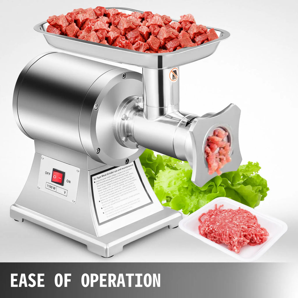 1100W Electric Meat Mincer Portable Chopper Blender Food Processors Grinder Tools Crusher for Kitchen Home Commercial