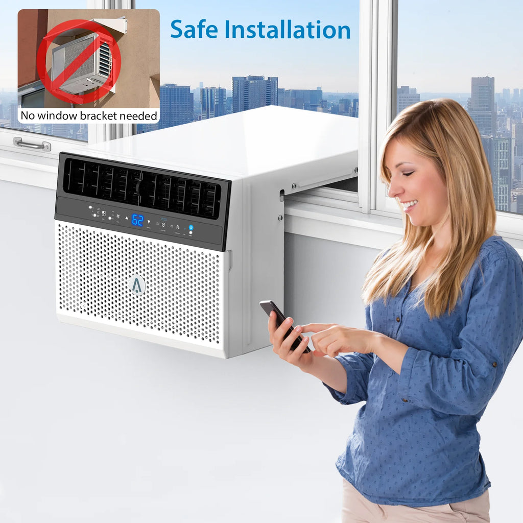 6000 BTU Window Air Conditioner,ac window unit with Washable Filter,Quiet Operation,Up to 269 Square Feet,110V/60Hz