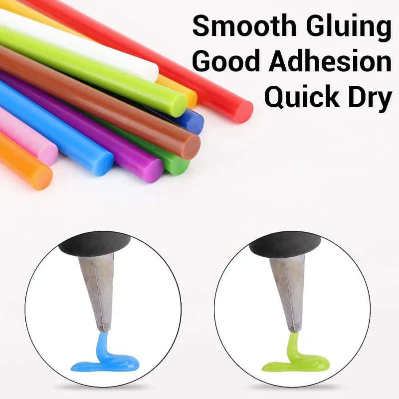 Colorful Hot Melt Glue Sticks DIY Craft Strong Viscosity Heat Pistol Stick Glue Gun Sticks Car Dent Removal Repair Adhesive Rods