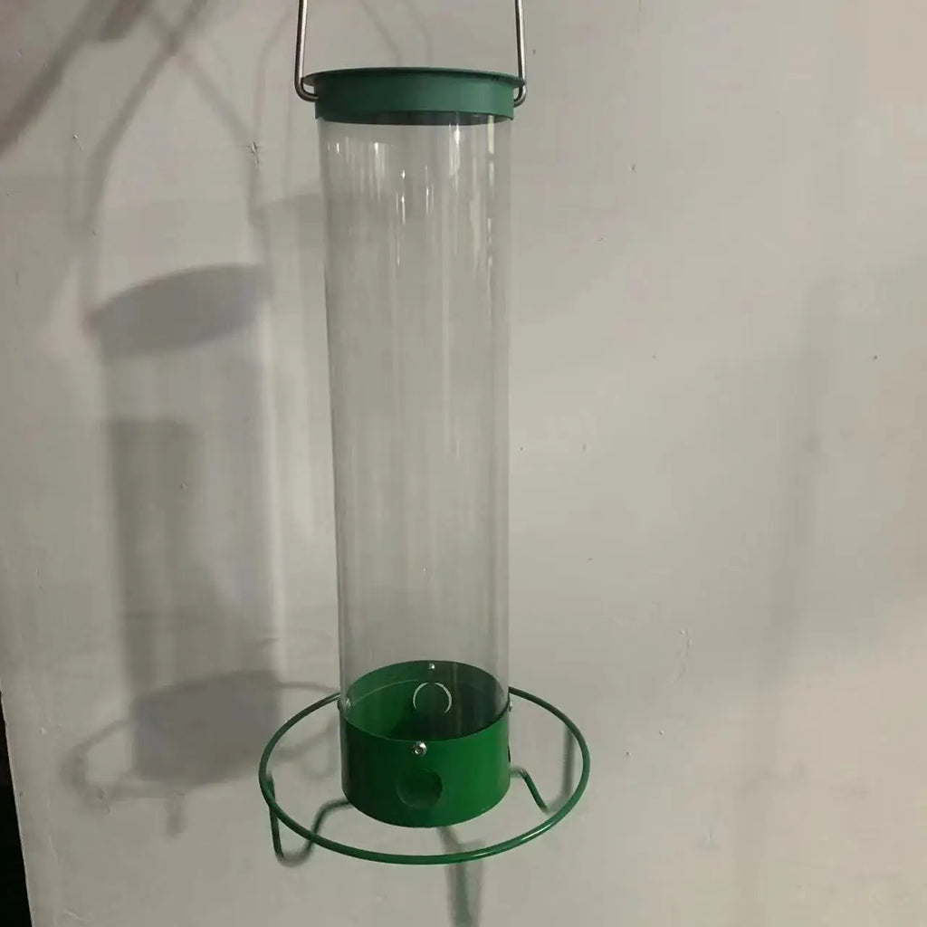Hanging Wild Bird Feeder Weight Activated Rotating Squirrel Proof Outdoor Garden Yard Tree Mounted Automatic Bird Feeding