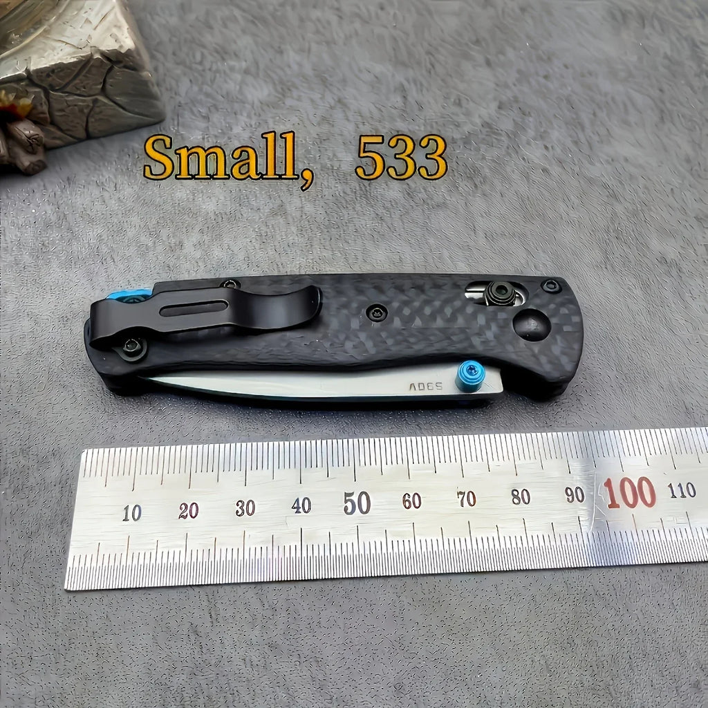 Folding Knife Carbon Fiber Handle Outdoor Camping Pocket EDC Tool Portable Pocket Clip