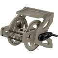 Wall-Mounted Hose Reel Holds 175 ft 5/8" Vinyl Hose Resin Organizer Slide Trak Guide Accessory Tray Garden