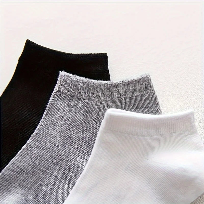 10/20/30/40/60 Pairs Of Unisex Solid Color Socks Comfy Breathable Soft Sweat Absorbent Socks For Daily And Outdoor Wearing 2030
