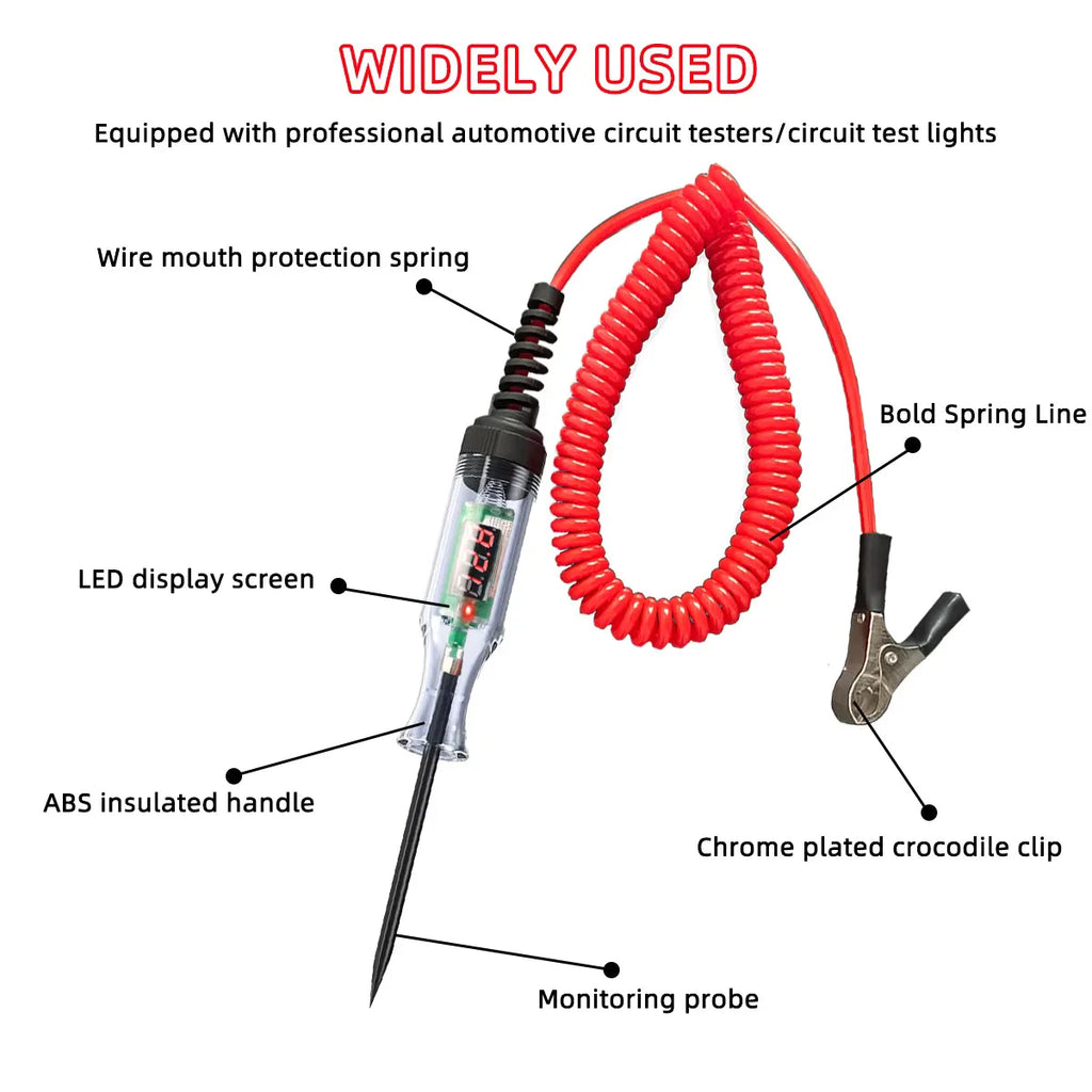 6V 12V 24V Car Truck Voltage Circuit Tester Auto Car Diagnostic Probe Test Pen  Repair Tools