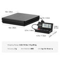 110 lbs Digital Postal Shipping Scale with Timer 90° Foldable LCD Screen AC/DC Powered Package Scale for Laggage Home