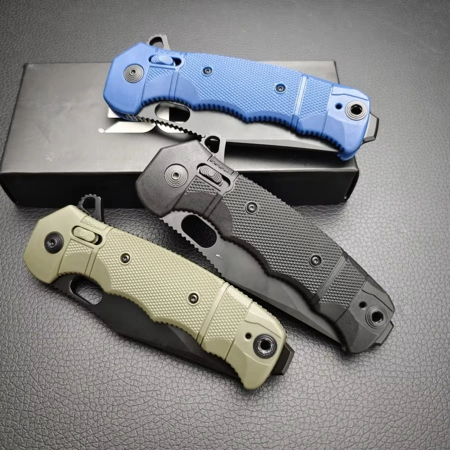 Portable Folding Knife Outdoor Tactical Hunting Knife EDC Practical Cutting Knife Adventure Survival Tool Men's Gift