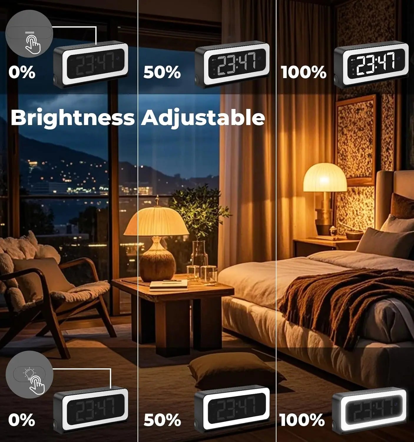Clock Camera 2K with 5G WiFi Security Camera, Nanny Cam Indoor for Home Security, Two-Way Talk