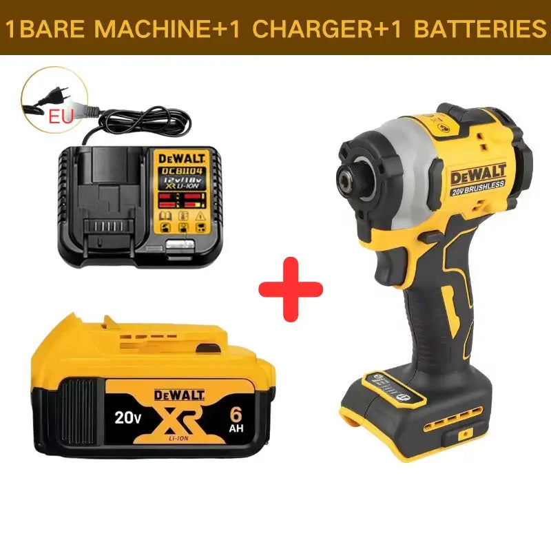 DEWALT DCF850 20V Impact Drill Brushless Motor 205Nm Variable Speed Electric Screwdriver Woodworking Driver Bare Tool power tool