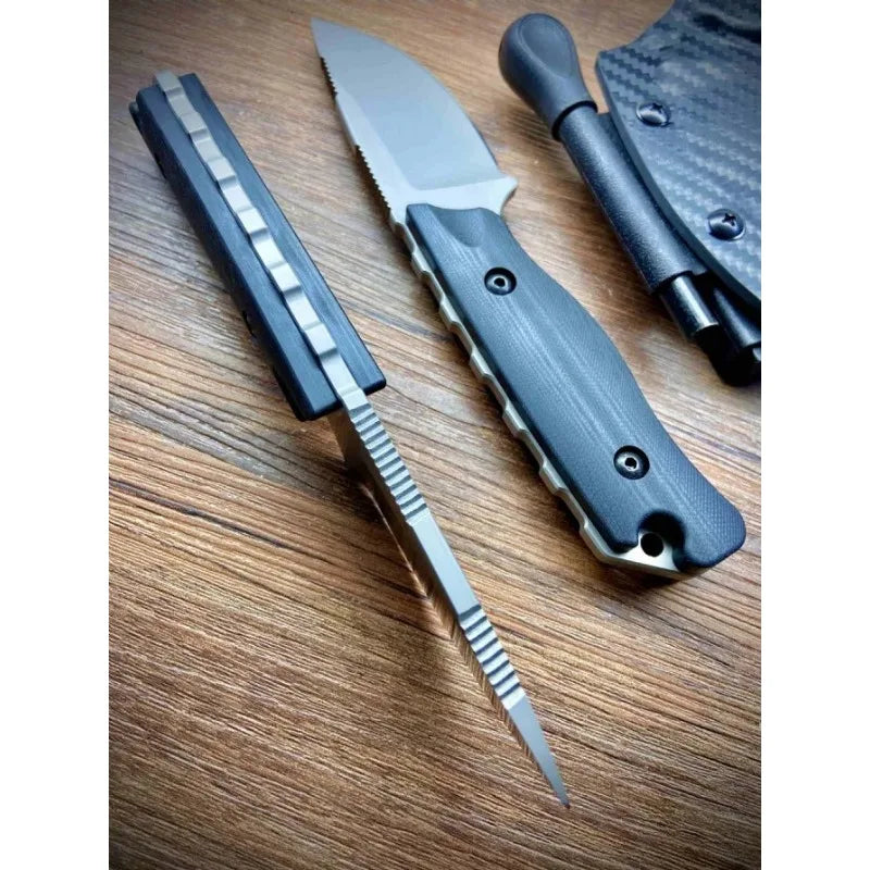 High-hardness BM 15017 Fixed Blade Knife Outdoor Camping and Hiking EDC Practical Cutting Knife with A Sheath Gift for Men