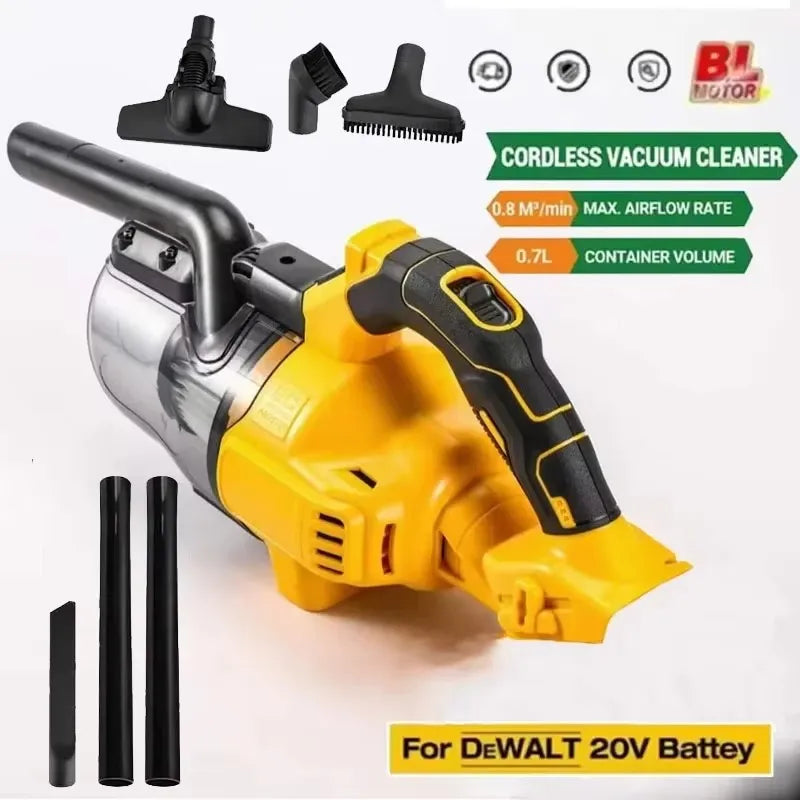 5 in 1 Handheld Electric Vacuum Cleaner with 500W Powerful Motor, 46 CFM Portable Hand Vacuum for Floor, Carpet, Car for Dewalt