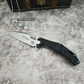 Heavy-duty Folding Knife HOKC D2 Blade G10 Handle Multi-functional Cutting Knife for Survival Emergencies and Daily Use