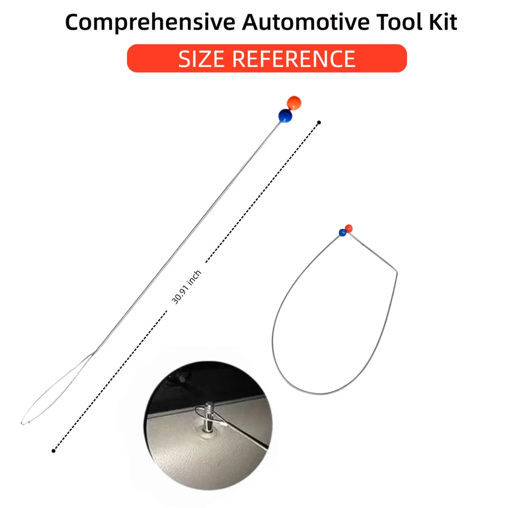 Emergency Repair Tool For Car Doors, Emergency Unlocking Tool Kit, J-Hook Long-Distance Kit, Air Wedge Airbag Pump