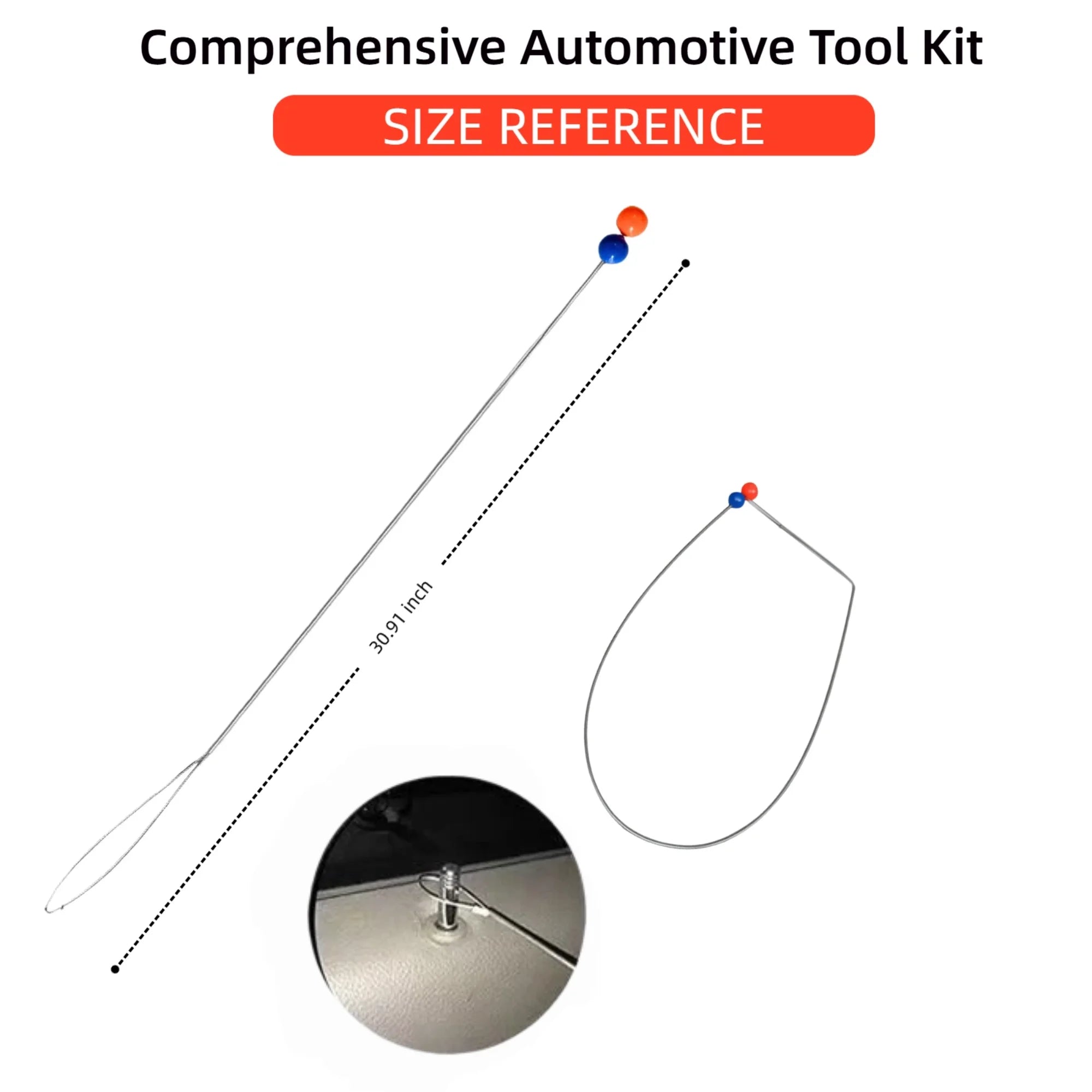 Emergency Repair Tool For Car Doors, Emergency Unlocking Tool Kit, J-Hook Long-Distance Kit, Air Wedge Airbag Pump