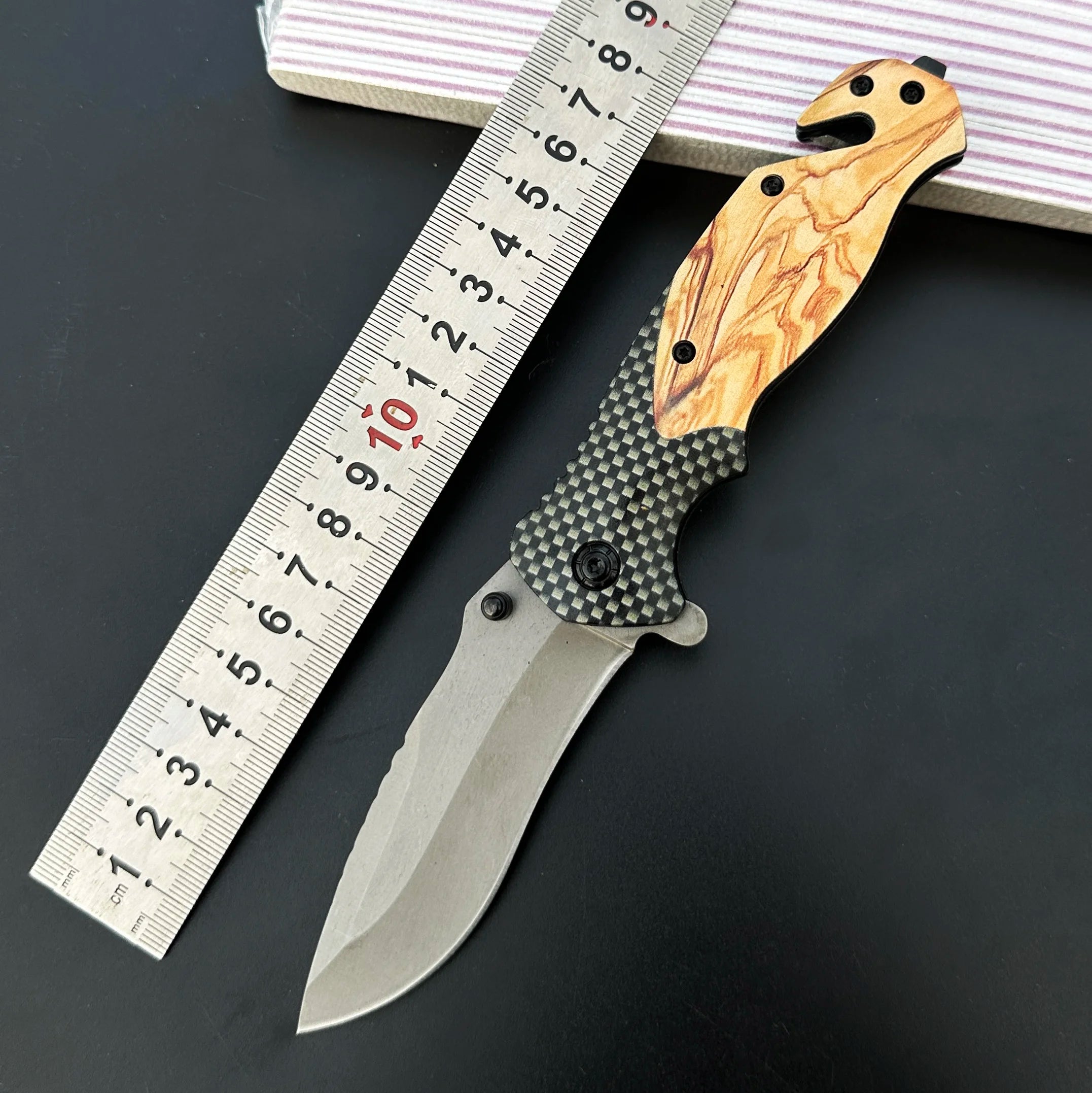 Multifunctional All Steel Portable Folding Knife Outdoor Tactical Camping Survival Hunting  Knife