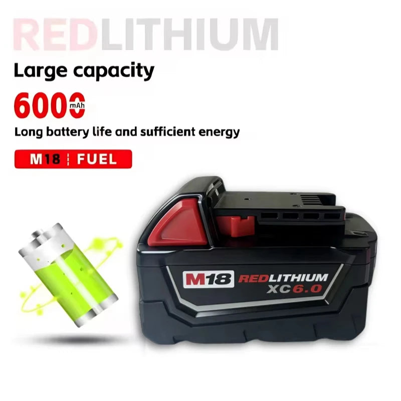 M18-6.0 100% original 2 PCS 18V Milwaukee brand 48-11-1860 6.0 AH Batteries M18 XC18 48-11-1860 New In Pack portable tools
