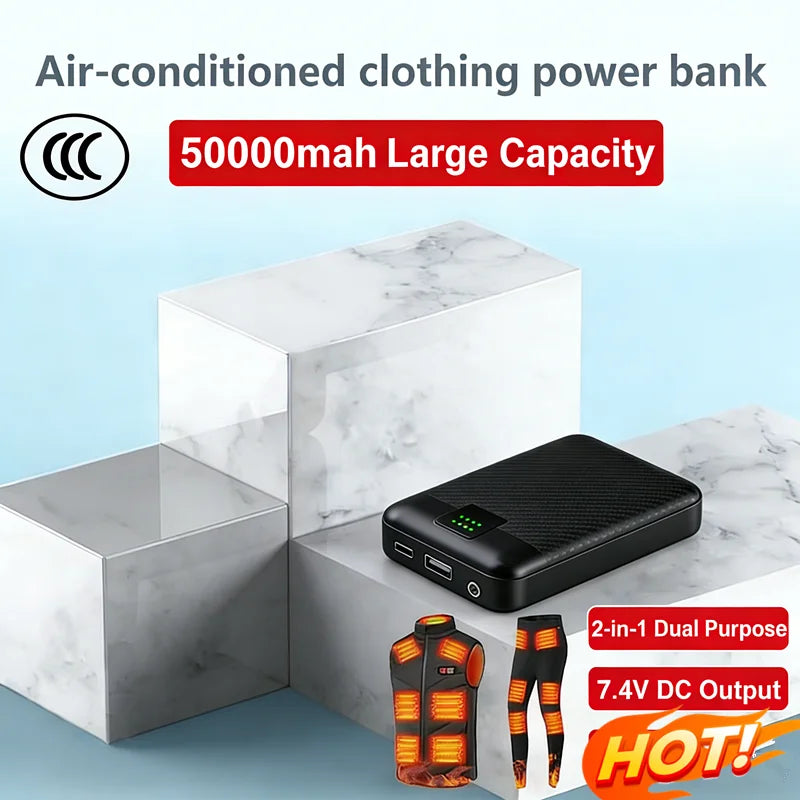 50000mAh Powerbank for Heating Vest Jacket Heated
