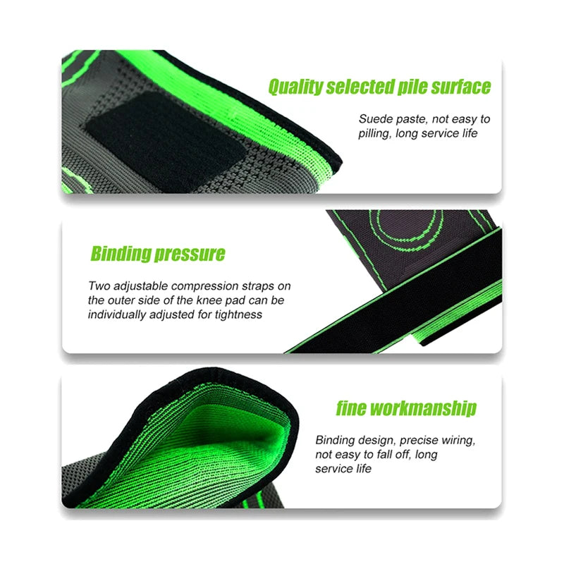 1PS Knee Brace Compression Knit Knee Pad For Sports Quickly Absorb Perspiration Keep Knees Warm Breathable