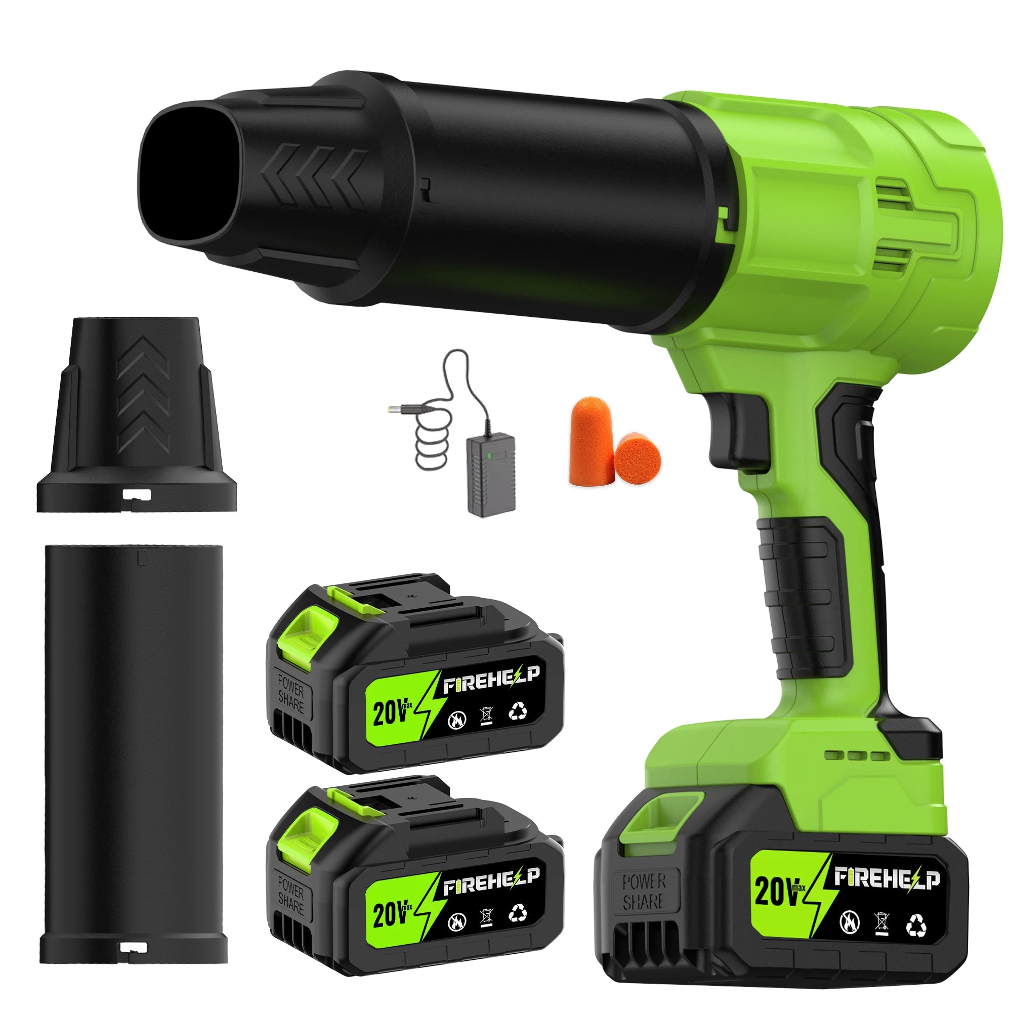 Blower, Cordless Electric Leaf Blower，Equipped with a large-capacity lithium battery, it delivers high air volume