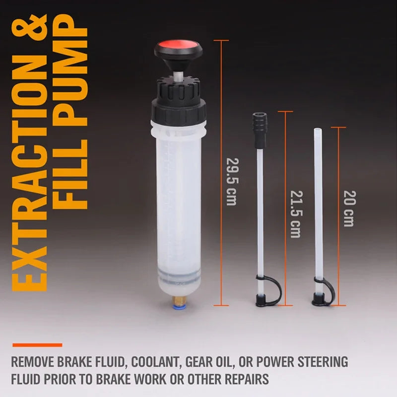 500ML/1500ML Car Oil Fluid Extractor Filling Syringe Universal Truck Motorcycle Vehicles  Fuel Oil Fluid Transfer Pump