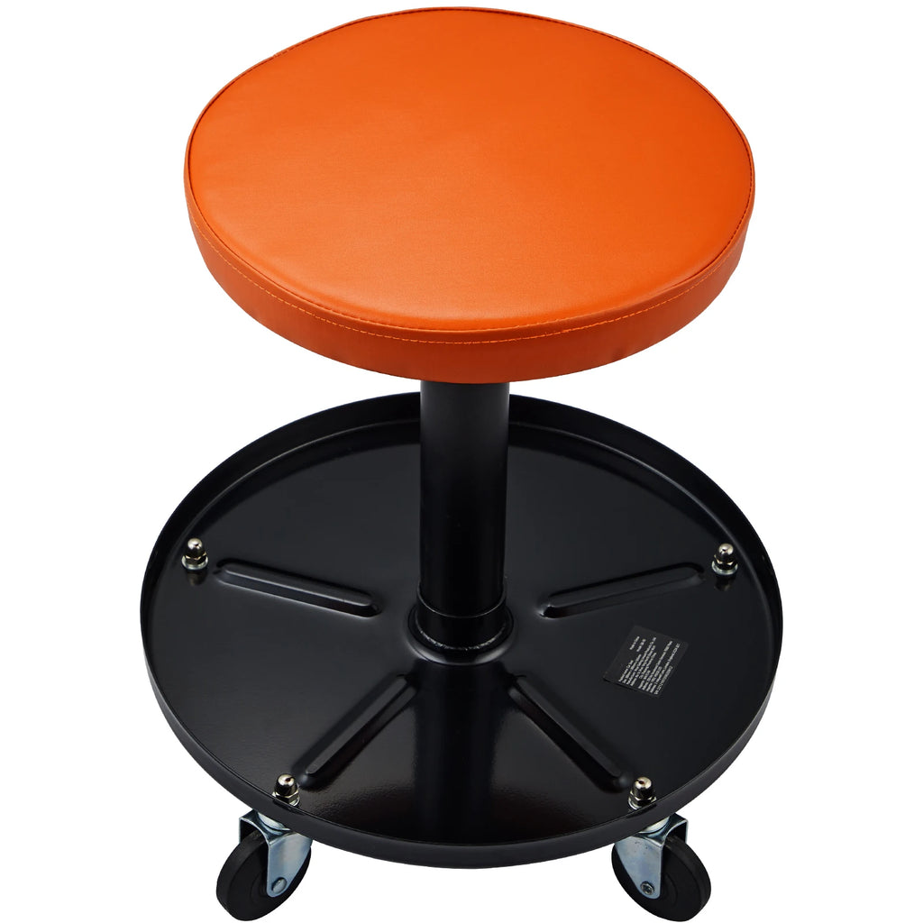 Mechanic Stool 250 LBS Rolling Pneumatic Creeper Garage/Shop Seat Padded Rolling Workshop Stool for Garage Auto Repair