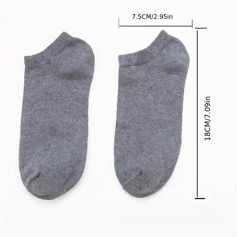 10/20/30/40/60 Pairs Of Unisex Solid Color Socks Comfy Breathable Soft Sweat Absorbent Socks For Daily And Outdoor Wearing 2030