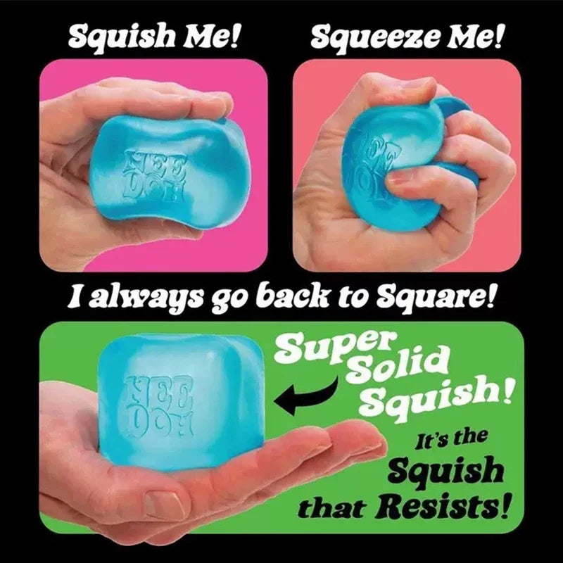 2026 Hot Nice Cube Stress Relief Sensory Toy for ADHD Focus and Anxiety Unisex Fidget Tool Soft Squishy Desk