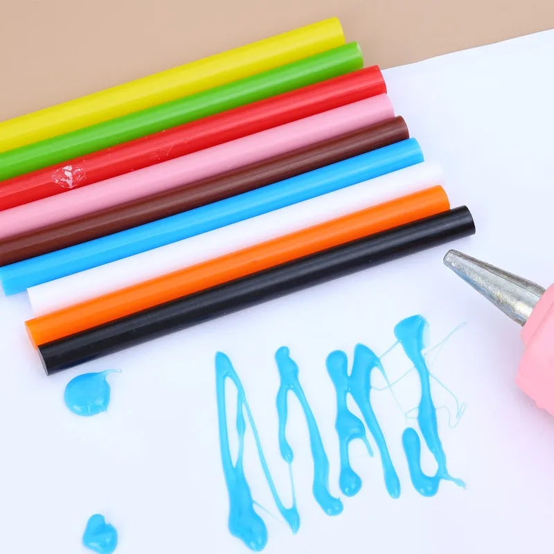 Colorful Hot Melt Glue Sticks DIY Craft Strong Viscosity Heat Pistol Stick Glue Gun Sticks Car Dent Removal Repair Adhesive Rods