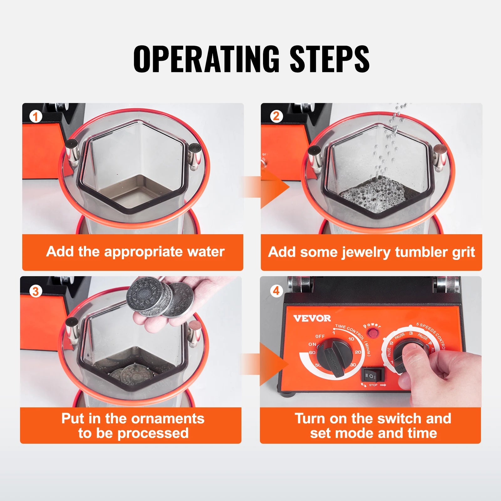 3kg 5kg Rotary Tumbler Surface Polisher Jewelry Drum Polishing Machine Gem DIY Mini-Tumbler Finishing Tools