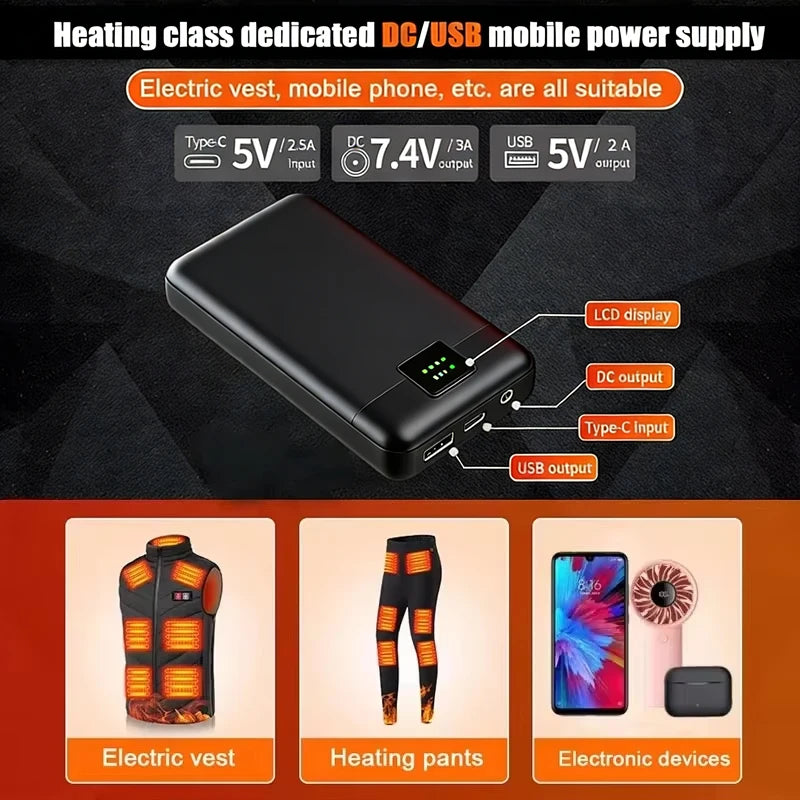 50000mAh Powerbank for Heating Vest Jacket Heated