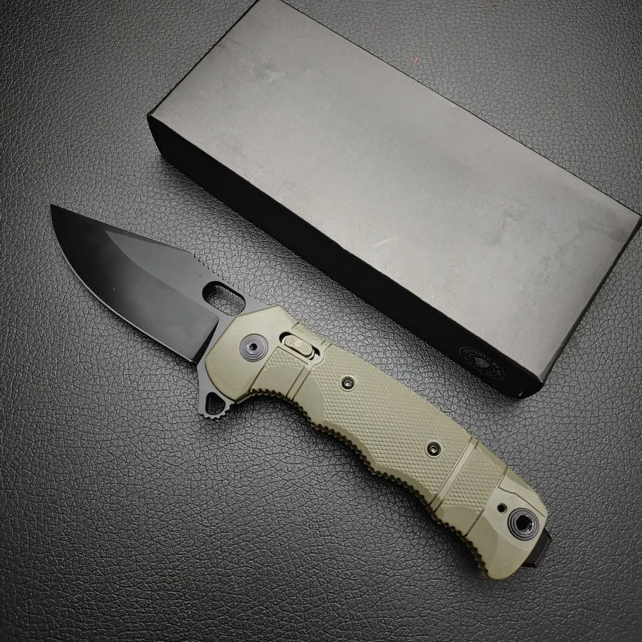 Portable Folding Knife Outdoor Tactical Hunting Knife EDC Practical Cutting Knife Adventure Survival Tool Men's Gift