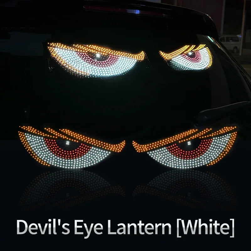 USB Dynamic Animation Led Eye Display Pixel Panel For Car Truck Demon Eyes LED Screen Light Front Rear Windshield Decoration