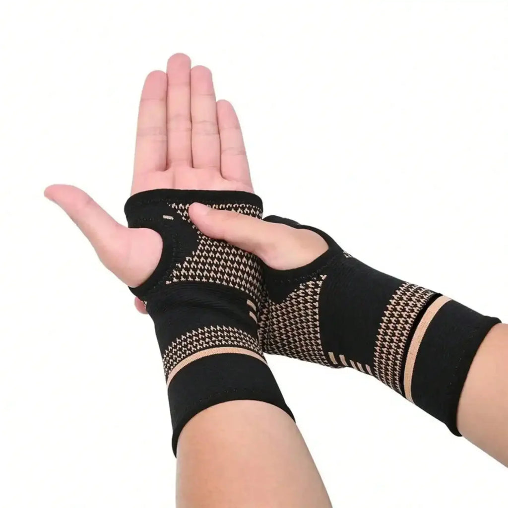 Sports Wrist Compression Sleeve, 2 Counts Breathable Wristband For Men & Women, Sports Accessories For Home Gym Workout, Wrist Wraps, Breathable Brace