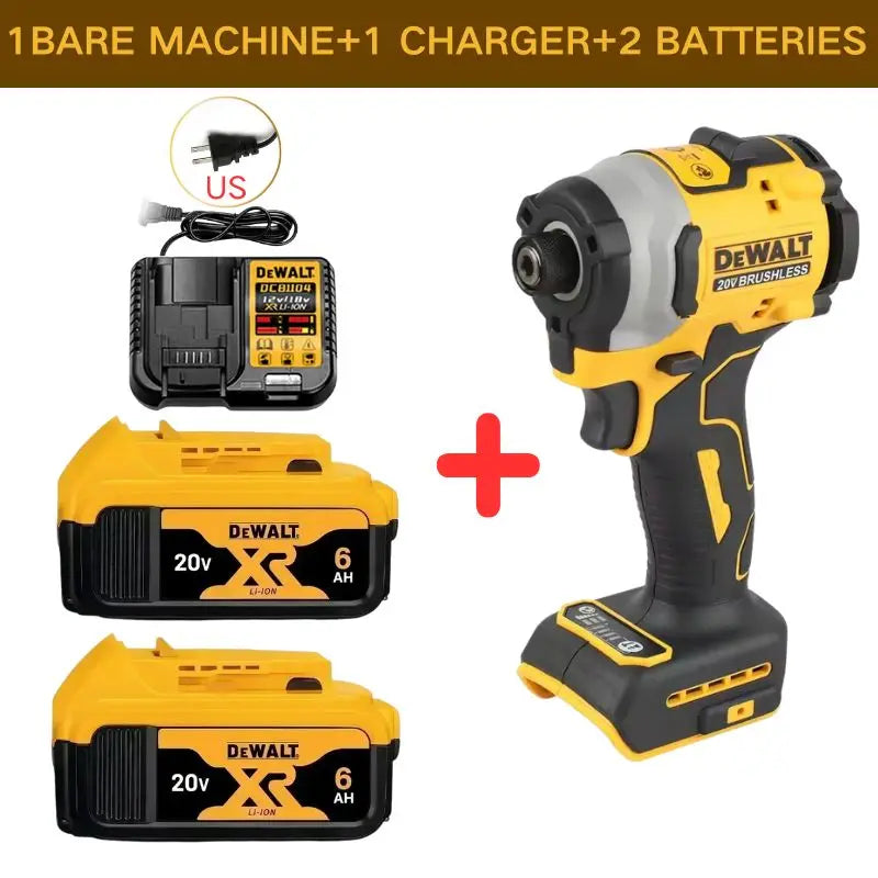 DEWALT DCF850 20V Impact Drill Brushless Motor 205Nm Variable Speed Electric Screwdriver Woodworking Driver Bare Tool power tool
