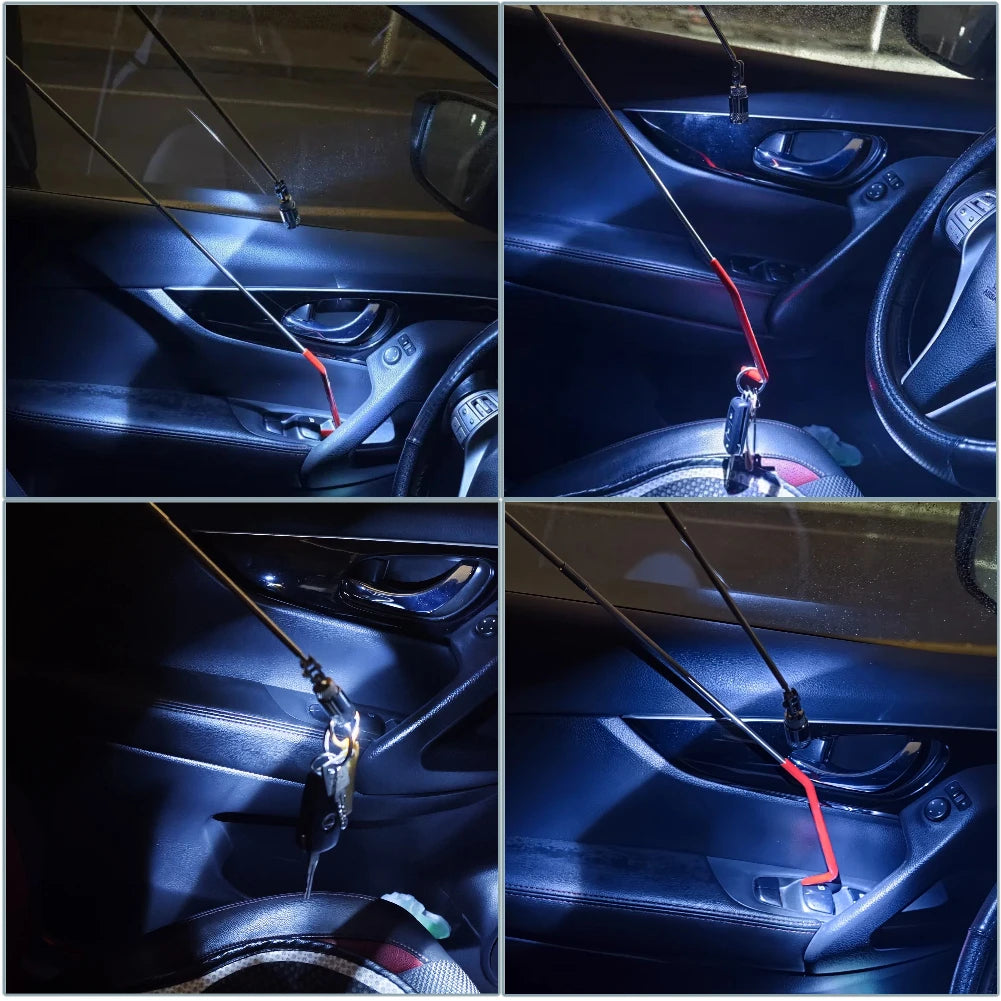 Emergency Repair Tool For Car Doors, Emergency Unlocking Tool Kit, J-Hook Long-Distance Kit, Air Wedge Airbag Pump