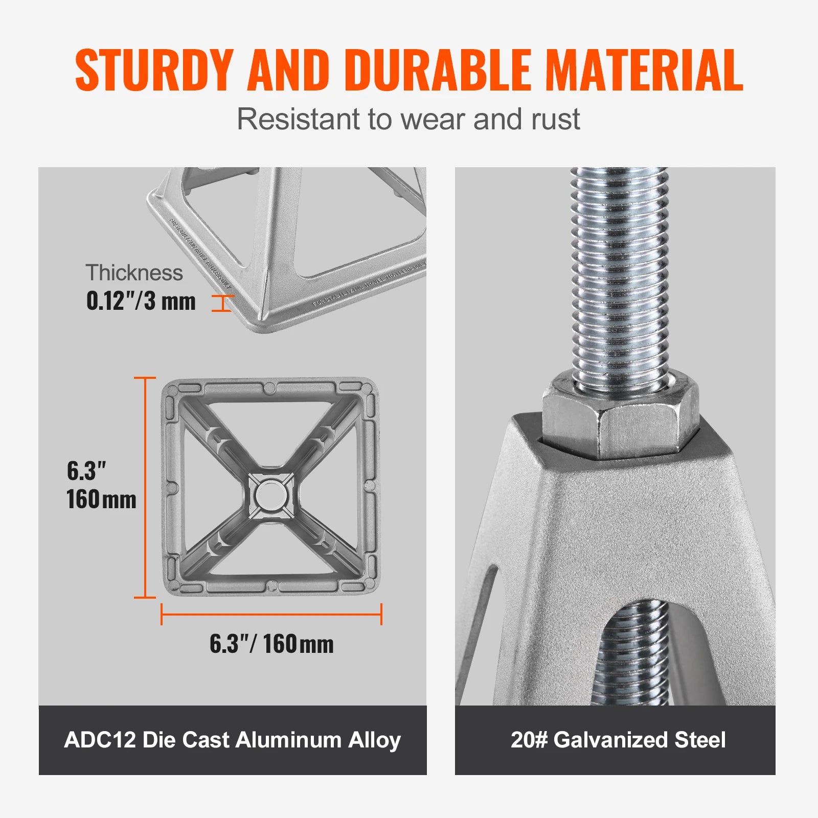 RV Stabilizer Jacks, 4 Pack Aluminum RV Leveling Jacks, Per Jack 6000 Lbs , RV Stack Jacks for RV Travel Trailer Camper