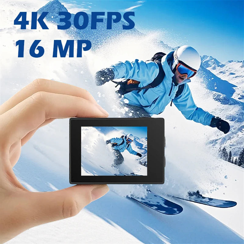 SJCAM SJ4000 Dual Screen 4K Action Camera Wireless Wifi H.264  Sports Pro Cam Motorcycle Bicycle Connect to Android APP
