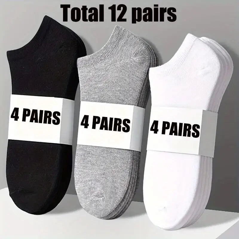 10/20/30/40/60 Pairs Of Unisex Solid Color Socks Comfy Breathable Soft Sweat Absorbent Socks For Daily And Outdoor Wearing 2030
