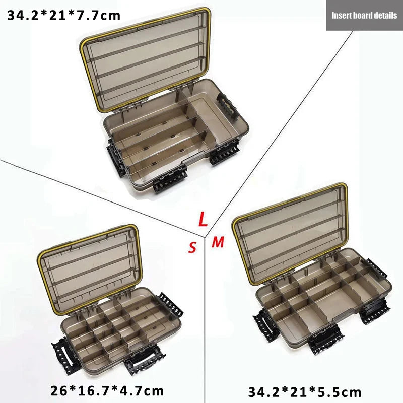 Large-Capacity Waterproof Fishing Tackle Box Fishing Accessories Tool Storage Box Fish Hook Fake Bait Storage Box Fishing Supply